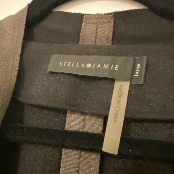 Cropped Blazer -  Knit & Leather - Picture 5 of 5